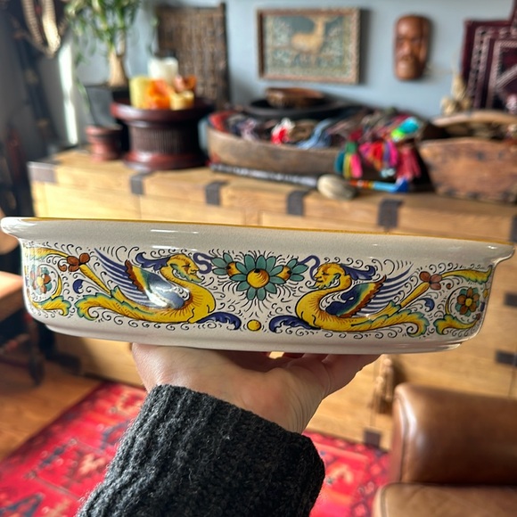 🇮🇹 Ceramica Nova Deruta Italian pottery. Decorated with decal and hand painted - Picture 3 of 15